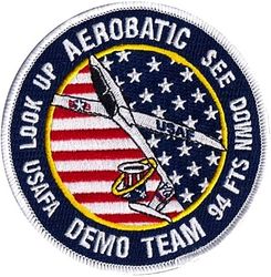 94th Flying Training Squadron United States Air Force Academy Aerobatic Demonstration Team 2024
24 on aircraft tail.
