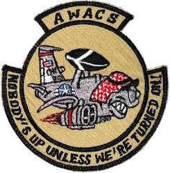 961st Airborne Warning and Control Squadron E-3 Morale
Saudi made.
Keywords: Desert