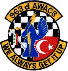 963d Airborne Warning and Control Squadron Operation NORTHERN WATCH Morale
Turkish made.
