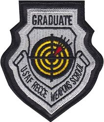 99th Reconnaissance Squadron USAF Reconnaissance Weapons School Graduate
Sewn into leather.
