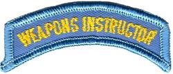 USAF Air Defense Weapons Center Weapons Instructor Arc
Placed over ADC/ADTAC qualification patches. Could be worn at other units.
