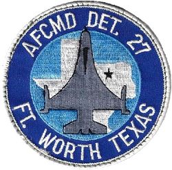 Air Force Contract Maintenance Division Detachment 27 F-16 Flight Test
F-16 flight test program with General Dynamics at Ft. Worth plant. 
