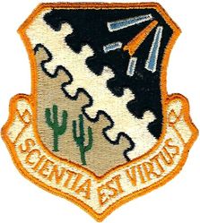 Air Force Flight Test Center
Probably used by the Test Pilot School before the got their own insignia since this is their motto.
