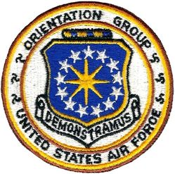 Air Force Orientation Group
Creates and displays exhibits that inform the American public about Air Force people, equipment, and contributions to the nation. These are the key objectives of the Orientation Group, United States Air
Force. These efforts play a major role in Air Force public affairs and recruiting efforts. Active 1956-1992.
