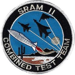 Boeing AGM-131 Short Range Attack Missile II Combined Test Team
The AGM-131 SRAM II was a nuclear air-to-surface missile intended as a replacement for the AGM-69 SRAM, but it was canceled by President George H.W. Bush for geopolitical reasons just as the first flight-test missile was delivered. 

