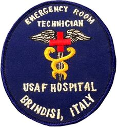 USAF Hospital, Brindisi Emergency Room Technician
Taiwan made.
