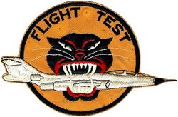 Ogden Air Material Area F-101 Flight Test
US Army tank destroyer design borrowed, most likely as an analogy to what the crews tried to do to the aircraft. Worn by crews flight testing aircraft after depot maintenance was done.
