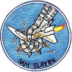 F-105 Thunderchief SAM Slayer
SAM= Surface To Air Missile. Awarded to F-105 pilots that participated in a confirmed SAM site kill. Japan made. 
