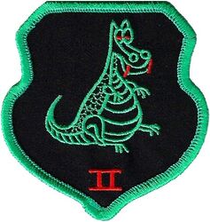 Lockheed F-117A Nighthawk Flight Test
Pete Barnes was assigned to fly IOT&E in #787. Barnes, the second operational TAC F-117A pilot (Bandit #110), made his first flight in #787 on July 9, 1982. The night before the flight, Brad Brown (a painter for LADC) painted a dragon design on the side of the aircraft, after hours, on his own time. The aircraft became known as "Pete's Dragon".
