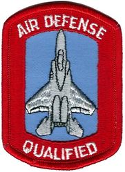 Tactical Air Command F-15 Air Defense Qualified
These aircraft specific qualification patches replaced the ADC ones when ADC was absorbed by TAC in 1979. Part of Air Defense, Tactical Air Command (ADTAC), which was active 79-85. Worn into the 1980s then discontinued.

