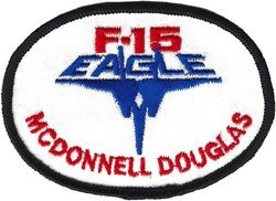 McDonnell Douglas F-15 Eagle
1980s UK made by Bryant & Tucker. May have been used by the 32 or 525 TFS as they had some other squadron items done there.
