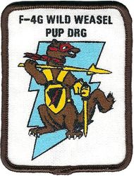 McDonnell Douglas F-4G AN/APR-38 Radar Warning and Attack System
PUP= performance update program
DRG= directional receiver group
Modifications to existing AN/APR-38 system. Silkscreened patch.
