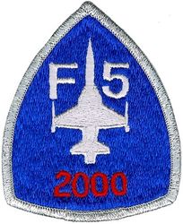 Northrop F-5E Tiger II 2000 Hours
Official company issue.
