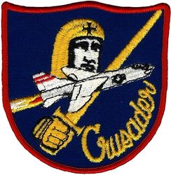 Vought F-8 Crusader 
Manufacturer. Vought
First flight. 25 Mar 1955
Introduction. Mar 1957
Retired: 
1976 (fighter, U.S. Navy)
29 Mar 1987 (photo reconnaissance, U.S. Naval Reserve)
Number built. 1,219

General characteristics
Crew: 1
Length: 55 ft 11.6 in (17.059 m) 
Wingspan: 35 ft 8 in (10.87 m) 
Height: 15 ft 9.1 in (4.803 m) 
Wing area: 375 sq ft (34.8 m2)
Aspect ratio: 3.4
Airfoil: root: NACA 65A006 mod; tip: NACA 65A005 mod
Zero-lift drag coefficient: CD0.0133
Drag area: 5.0 sq ft (0.46 m2)
Empty weight: 18,800 lb (8,528 kg) 
Gross weight: 29,000 lb (13,154 kg)
Max takeoff weight: 34,000 lb (15,422 kg)
Fuel capacity: 1,348 US gal (1,122.4 imp gal; 5,102.7 L)
Powerplant: 1 × Pratt & Whitney J57-P-20A afterburning turbojet engine, 11,400 lbf (51 kN) thrust dry, 18,000 lbf (80 kN) with afterburner

Performance:
Maximum speed: 1,066 kn (1,227 mph, 1,974 km/h) at 36,000 ft (10,973 m)
Maximum speed: Mach 1.8
Cruise speed: 268 kn (308 mph, 496 km/h) 
Stall speed: 135 kn (155 mph, 250 km/h) 
Never exceed speed: 775 kn (892 mph, 1,435 km/h) 
Combat range: 394 nmi (453 mi, 730 km)
Ferry range: 1,507 nmi (1,734 mi, 2,791 km) with external fuel
Service ceiling: 58,000 ft (18,000 m)
Lift-to-drag: 12.8
Wing loading: 77.3 lb/sq ft (377 kg/m2)
Thrust/weight: 0.62

Armament:
Guns: 4× 20 mm (0.79 in) Colt Mk 12 cannons in lower fuselage, 125 rpg
Hardpoints: 2× side fuselage mounted Y-pylons (for mounting AIM-9 Sidewinders and Zuni rockets) and 2× underwing pylon stations with a capacity of 4,000 lb (2,000 kg), with provisions to carry combinations of:
Rockets: 2× LAU-10 rocket pods (each with 4× 5 inch (127mm) Zuni rockets)
Missiles:
4× AIM-9 Sidewinder or Matra Magic (French Navy only) air-to-air missiles
2× AGM-12 Bullpup air-to-surface missiles
Bombs:
8× 250 lb (113 kg) Mark 81 bombs 
8× 500 lb (227 kg) Mark 82 bombs 
2× 1,000 lb (454 kg) Mark 83 bombs 
2× 2,000 lb (907 kg) Mark 84 bombs
Avionics. Magnavox AN/APQ-84 or AN/APQ-94 Fire-control radar

