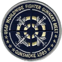 United States Air Force Worldwide Gunnery Meet Gunsmoke 1985
Very pale yellow areas, possibly done by a participating unit to have more than their allotment than what was provided by TAC.
