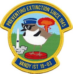 Class 2019-03 Combined ICBM Initial Skills Qualification Training 
Woven patch.
