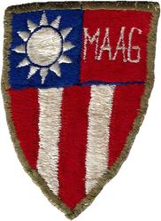 Military Assistance Advisory Group Taiwan
Patch worn by all US military assigned to Taiwan. HQ was at Taipei AS, Taiwan. Circa early 1960s, Japan made.
