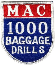 Military Airlift Command 1000 Baggage Drills
Highlighting the number of unit recalls/mobility exercises, known as "bag drags". Japan made.
