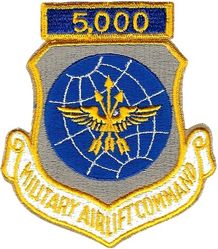 Military Airlift Command 5000 Hours
With separate tab as worn, pre 1970 larger size. 
