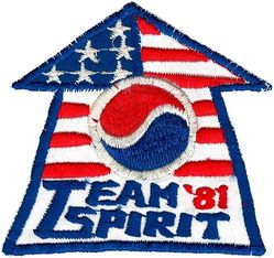 TEAM SPIRIT 1981
Korean made.
