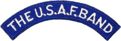 United States Air Force Band Arc
As worn on dress blue uniform jacket upper left sleeve.

