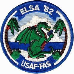United States Air Force Project ELSA 1982
Five prior A-37 tactical pilots from the 434th TFW were sent by HQ USAF to Panama from March-May 1982 to teach pilots from the Salvadoran AF how to use their 6 new A-37 Dragonflies as fighter-bombers. Patch designed by one of the USAF pilots.
