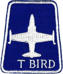T-33 Shooting Star 
Possibly used by USAFE unit. White on blue, German made.
