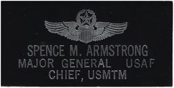 United States Military Training Mission Name Tag
The United States Military Training Mission (USMTM) to the Kingdom of Saudi Arabia is a Security Assistance Organization (SAO) which manages and is primarily funded by Foreign Military Sales (FMS) cases between the United States Government and the Kingdom of Saudi Arabia. Pilot wings, embossed on leather.
