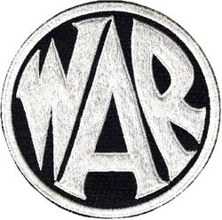 War
Spoof on the peace design. Large metal necklaces were made with this logo as well. Japan made.
