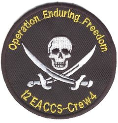 12th Expeditionary Airborne Command and Control Squadron Crew 4 Operation ENDURING FREEDOM 
