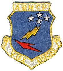 1st Aerospace Communications Group Airborne Command Post
Worn by the communications and crypto teams who flew aboard the SAC Airborne Command Post (ABNCP) "Looking Glass" during its earlier years. 
