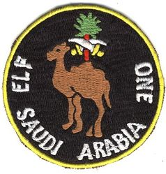 552d Airborne Warning and Control Wing Detachment 1
ELF= European Liaison Force. Deployed crews/aircraft from the 552 AWAC Wg provided round-the-clock airborne radar coverage, and enhanced Saudi air defences during the Iran/Iraq war, 1980-1989. 
