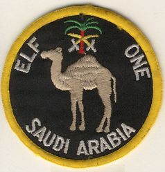552d Airborne Warning and Control Wing Detachment 1 
ELF= European Liaison Force. Deployed crews/aircraft from the 552 AWAC Wg provided round-the-clock airborne radar coverage, and enhanced Saudi air defences during the Iran/Iraq war, 1980-1989.
