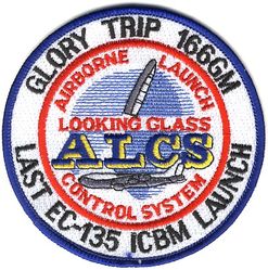 625th Missile Operations Flight Glory Trip 166GM
Although the mission was flown by 7 ACCS flight crew in a 7 ACCS aircraft, the launch was performed by ALCS personnel in the 625th Missile Operations Flight.

