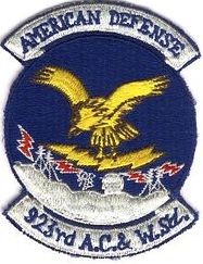 923d Aircraft Control and Warning Squadron
