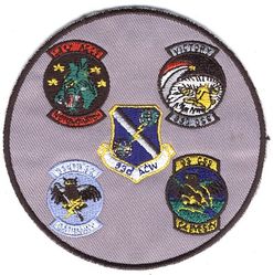 93d Air Control Wing Gaggle
12th Airborne Command and Control Squadron, 93d Operations Support Squadron, 93d Computer Systems Squadron and 93d Training Squadron. 
