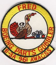 961st Airborne Warning and Control Support Squadron Morale
