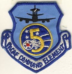 5th Air Force PACAF Command Element E-3
5 AF staff  that flew on E-3 missions, most likely on 961 AWACS aircraft. 
