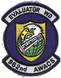 962d Airborne Warning and Control Squadron Evaluator Weapons Director
