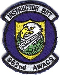962d Airborne Warning and Control Squadron Instructor Battle Director Technician
