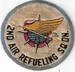 2d Air Refueling Squadron, Medium
Consolidated (19 Sep 1985) with 2 Air Refueling Squadron, Medium, which was constituted on 27 Oct 1948. Activated on 1 Jan 1949. Discontinued, and inactivated, on 1 Apr 1963. Redesignated as 2 Air Refueling Squadron, Heavy, on 19 Sep 1985. Activated on 3 Jan 1989. Redesignated as 2 Air Refueling Squadron on 1 Sep 1991.
