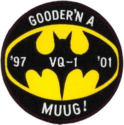 Fleet Air Reconnaissance Squadron 1 (VQ-1) Morale
Established as Special Electronic Search Project in Oct 1951. Redesignated Detachment Able, Airborne Early Warning Squadron ONE (VW-1) on 12 May 1953. Reorganized as Detachment Able, Airborne Early Warning Squadron THREE (VW-3) on 1 Jun 1954. Redesignated Electronic Countermeasures Squadron ONE (VQ-1) on 1 Jun 1955; Fleet Air Reconnaissance Squadron ONE (FAIRECONRON ONE) in Jan 1960-.

Lockheed EP-3E Aries II

