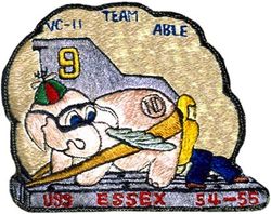 Composite Squadron 11 (VC-11) Detachment A CVG-2 Western Pacific Cruise 1954-1955
Established as Airborne Early Warning Squadron 1 (VAW-1) on 6 Jul 1948: Composite Squadron 11 (VC-11) in Sep 1948: Airborne Early Warning Squadron 11 (VAW-11) on 11 Jul 1956: Airborne Early Warning Squadron 111 (VAW-111)  on 13 Apr 1967. Disestablished on 1 Jun 1977. Established on 1 Oct 1986. Disestablished 29 Apr 1988.

Douglas AD-4W Skyraider

Deployment: 1 Nov 1954-21 Jun 1955, USS Essex (CVA-9), CVG-2, AD-4W

.

