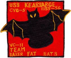 Composite Squadron 11 (VC-11) Detachment B CVG-5 Western Pacific Cruise 1955-1956
Established as Airborne Early Warning Squadron 1 (VAW-1) on 6 Jul 1948: Composite Squadron 11 (VC-11) in Sep 1948: Airborne Early Warning Squadron 11 (VAW-11) on 11 Jul 1956: Airborne Early Warning Squadron 111 (VAW-111)  on 13 Apr 1967. Disestablished on 1 Jun 1977. Established on 1 Oct 1986. Disestablished 29 Apr 1988.

Douglas AD-5W Skyraider

Deployment: 29 Oct 1955-17 May 1956, USS Kearsarge (CVA-33), CVG-5, AD-5W


