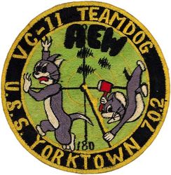 Composite Squadron 11 (VC-11) Detachment D CVG-15 Western Pacific Cruise 1954-1955
Established as Airborne Early Warning Squadron 1 (VAW-1) on 6 Jul 1948: Composite Squadron 11 (VC-11) in Sep 1948: Airborne Early Warning Squadron 11 (VAW-11) on 11 Jul 1956: Airborne Early Warning Squadron 111 (VAW-111)  on 13 Apr 1967. Disestablished on 1 Jun 1977. Established on 1 Oct 1986. Disestablished 29 Apr 1988.

Douglas AD-4W Skyraider

Deployment: 1 Jul 1954-28 Feb 1955, USS Yorktown (CVA-10)  CVG-15, AD-4W


