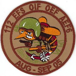 112th Expeditionary Fighter Squadron Operation ENDURING FREEDOM and IRAQI FREEDOM 2005
Keywords: desert