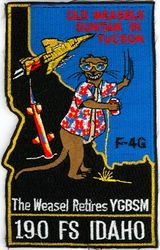 190th Fighter Squadron F-4G Retirement
