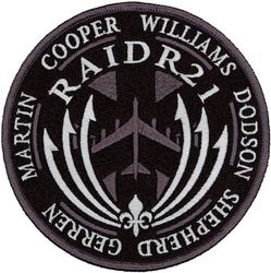 20th Bomb Squadron RAIDER 21 Tribute
Tribute to B-52H Stratofortress 60-053, named "Louisiana Fire" call sign RAIDER 21 which crashed into the Pacific Ocean 30 nautical miles northwest of Apra Harbor, Guam, after taking off from Andersen AFB, Guam on 21 July 2008 with loos of all crew. 
