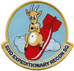 323d Expeditionary Reconnaissance Squadron Pocket Tab
Constituted 323d Bombardment Squadron (Heavy) on 28 Jan 1942. Activated on 15 Apr 1942. Inactivated on 7 Nov 1945. Redesignated 323d Reconnaissance Squadron on 11 Jun 1947. Activated on 1 Jul 1947. Inactivated on 10 Nov 1948. Redesignated 323d Strategic Reconnaissance Squadron on 16 May 1949, Activated on 1 Jun 1949. Redesignated 323d Strategic Reconnaissance Squadron (Medium) on 1 Nov 1950. Inactivated on 8 Nov 1957. Redesignated 323d Expeditionary Reconnaissance Squadron in 2013-.

