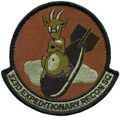 323d Expeditionary Reconnaissance Squadron Pocket Tab
Constituted 323d Bombardment Squadron (Heavy) on 28 Jan 1942. Activated on 15 Apr 1942. Inactivated on 7 Nov 1945. Redesignated 323d Reconnaissance Squadron on 11 Jun 1947. Activated on 1 Jul 1947. Inactivated on 10 Nov 1948. Redesignated 323d Strategic Reconnaissance Squadron on 16 May 1949, Activated on 1 Jun 1949. Redesignated 323d Strategic Reconnaissance Squadron (Medium) on 1 Nov 1950. Inactivated on 8 Nov 1957. Redesignated 323d Expeditionary Reconnaissance Squadron in 2013-.
Keywords: OCP